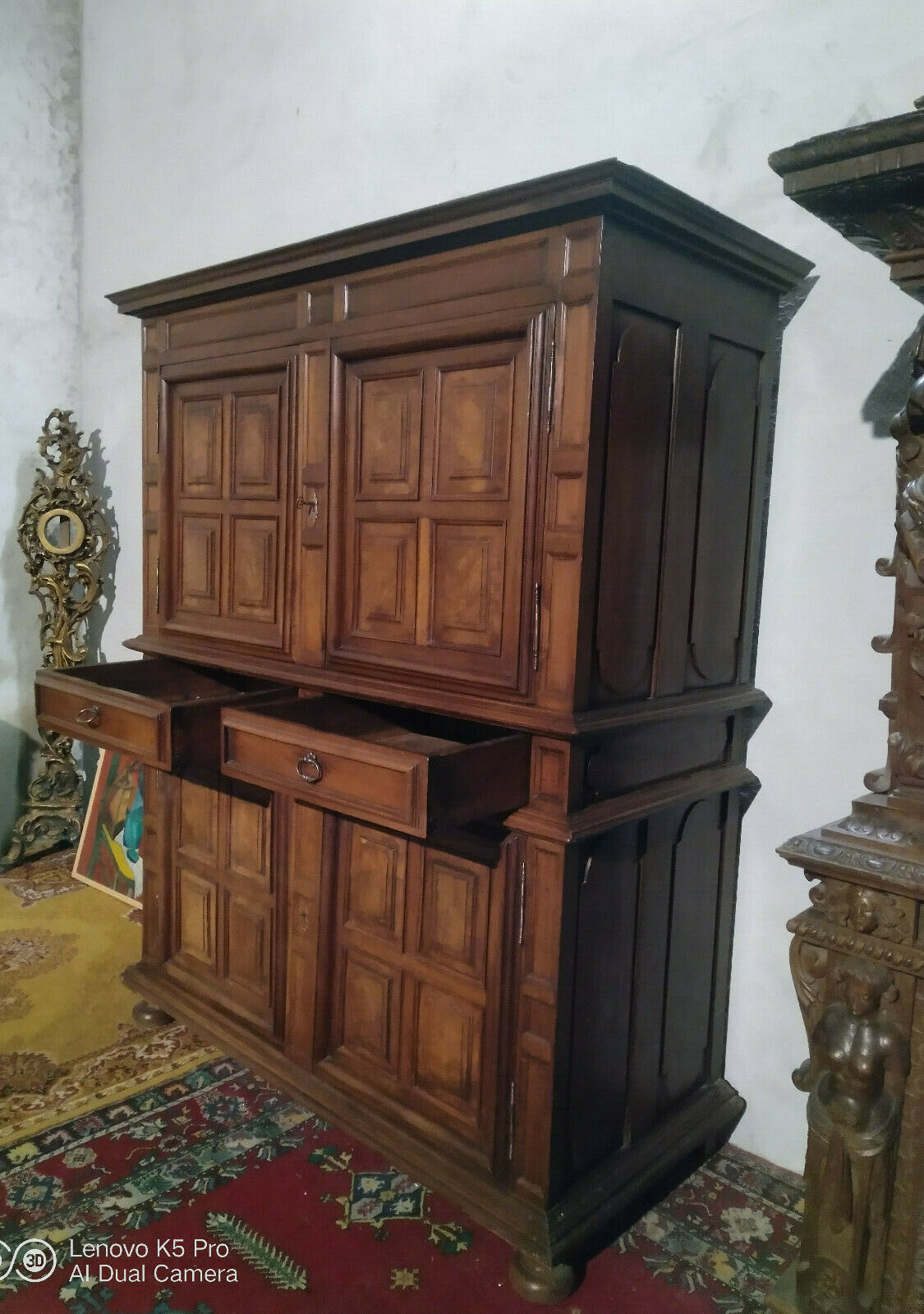 Buffet walnut period Louis XIII