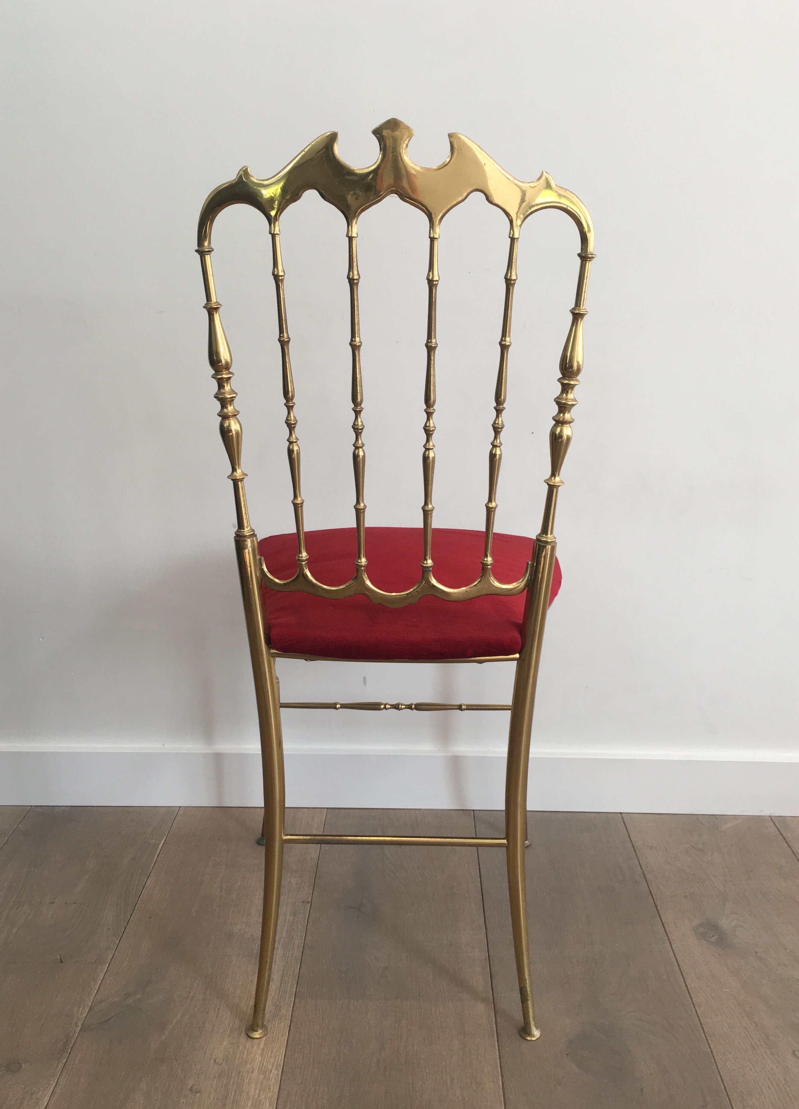 Chiavari brass chair