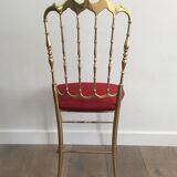 Chaise Chiavari en laiton