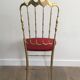 Chiavari brass chair