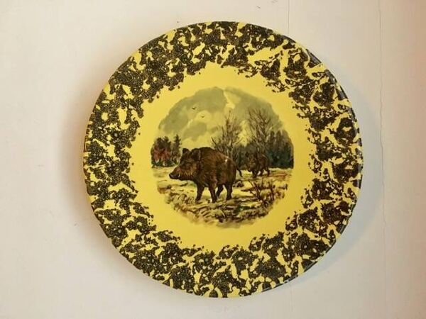 Assiettes décoratives Vallauris era Picault Capron Derval