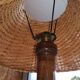 Dudouyt oak floor lamp with swivel shelves, 1940-1950 design