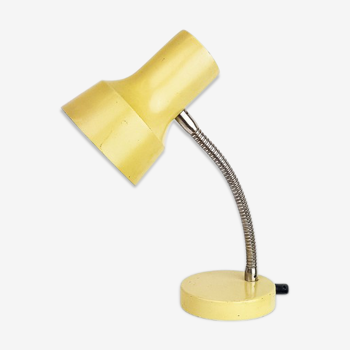 Lampe de bureau articulée en métal jaune
