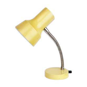 Lampe de bureau articulée en métal jaune