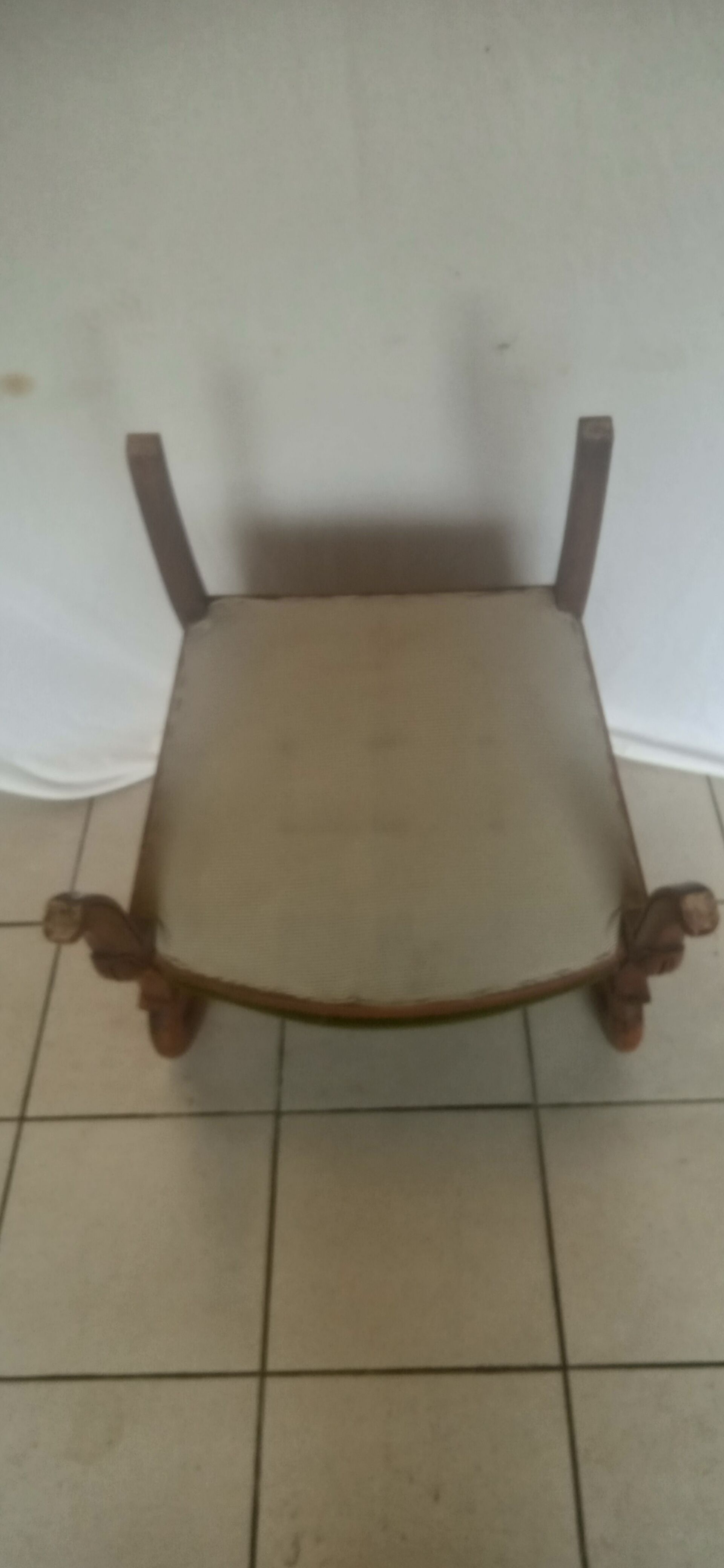 Green velvet armchair