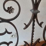 Grille de cheminée en fer forgé