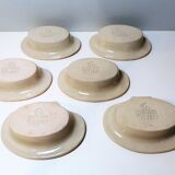Vintage slip bowls in the shape of a crustacean