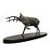 Art Deco Deer Sculpture On Marble Base Irénée Rochard, 1920/30s