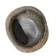 A substantial hand-hewn wooden bowl carved from a single burl section