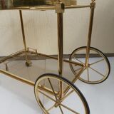 Rolling dessert brass removable tray 70s