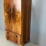 Art Deco Walnut Burl Wardrobe 1930