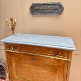 Lebrund Jean-Baptiste Louis XVI period mahogany secretary stamped