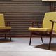 Pair of boomerang armchairs TON Bystřice (Thonet) by Antonin Suman 1960