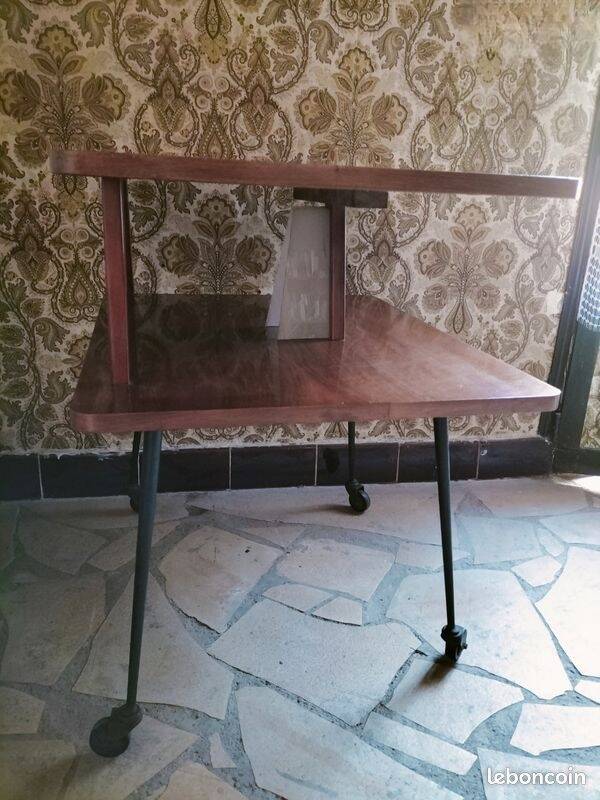 Meuble TV - Desserte avec éclairage vintage