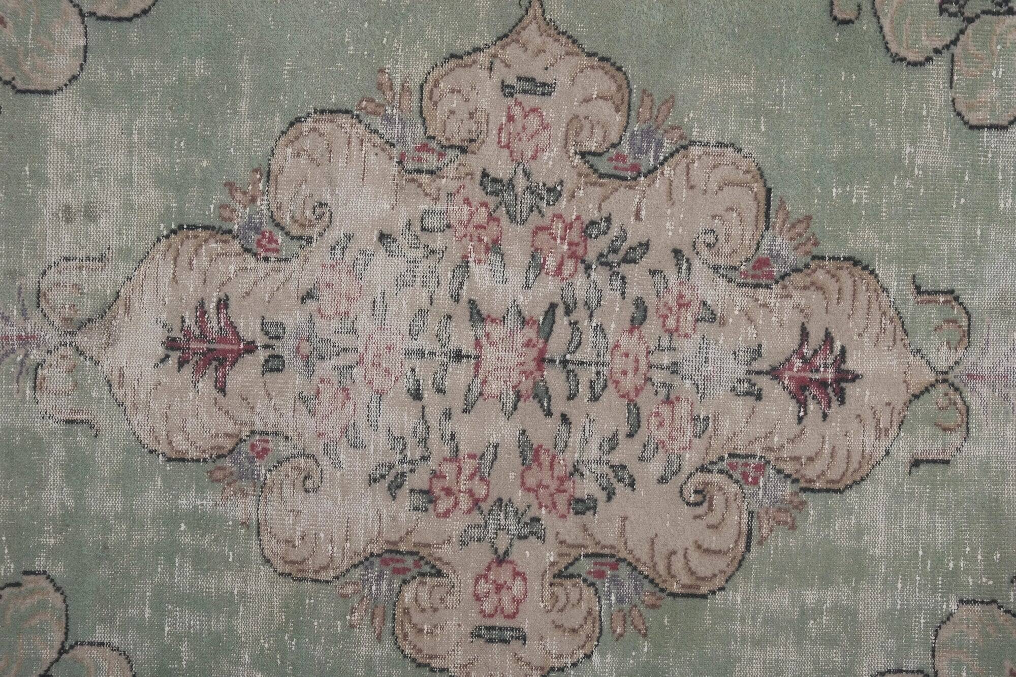 Vintage Turkish Oushak rug 188x290 cm