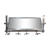 Coat rack and art deco mirror