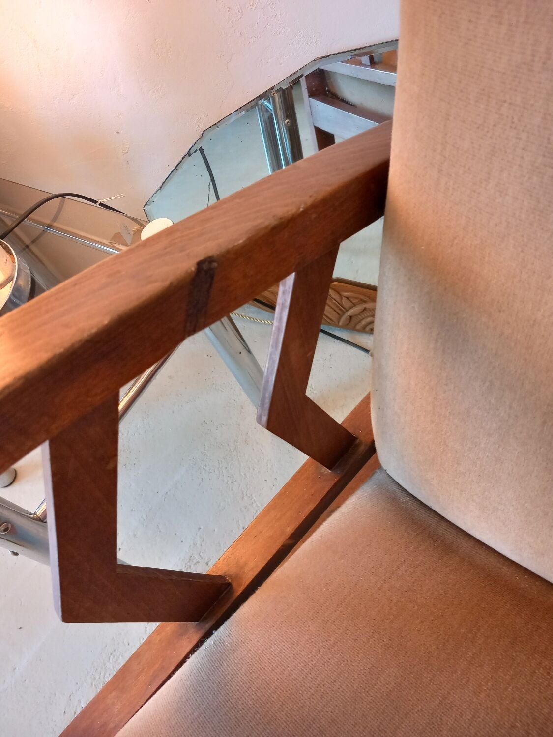 Modular art deco armchair