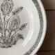 Lot of 6 deep plates with thistles