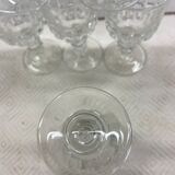 Set of 6 digestive glasses
