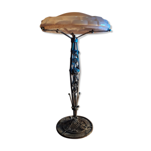 lampe en fer forgé verre