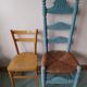 Rustic farm straw country chairs