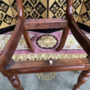 Suite of 6 english mahogany chairs 19th restored