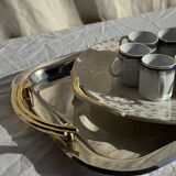 Set of 6 small espresso cups Germer Porcelain, made in Brazil.