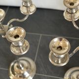 Pair of extra large floor metal candelabras