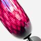 Wine-legged blown glass vase Italian Empoli 1960