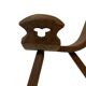 Vintage Spanish chair  stool brutalist design