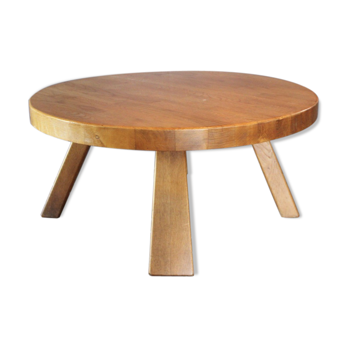 Brutalist round coffee table