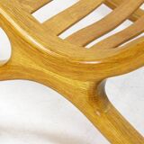 Sculptural 1960s Wishbone Rocking Chair In Oak By Robin Williams