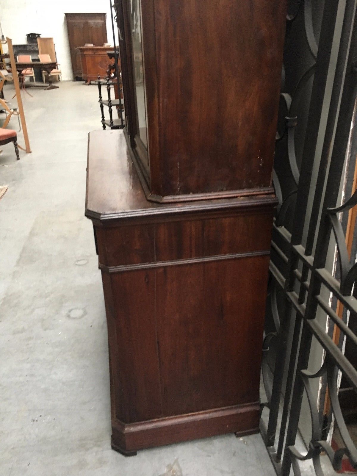 Buffet two Louis Philippe mahogany body
