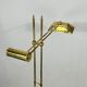 Vintage adjustable Italian solid brass floor lamp from 70s