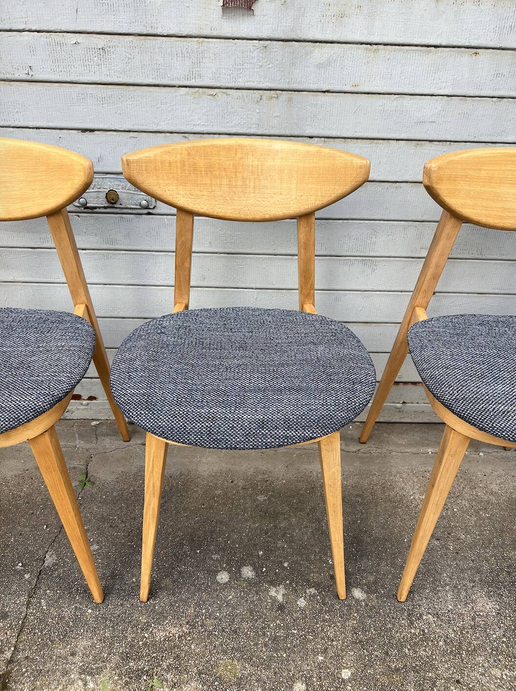 (Lot) 4 Baumann Fontania chairs 1960 (Fully restored)