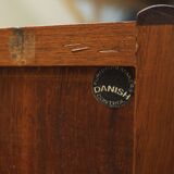 Buffet haut en palissandre, design danois, années 1960, designer : Johannes Andersen, fabrication : Skaaning Furnitu