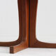 Vintage Danish round extendable dining table 1960s