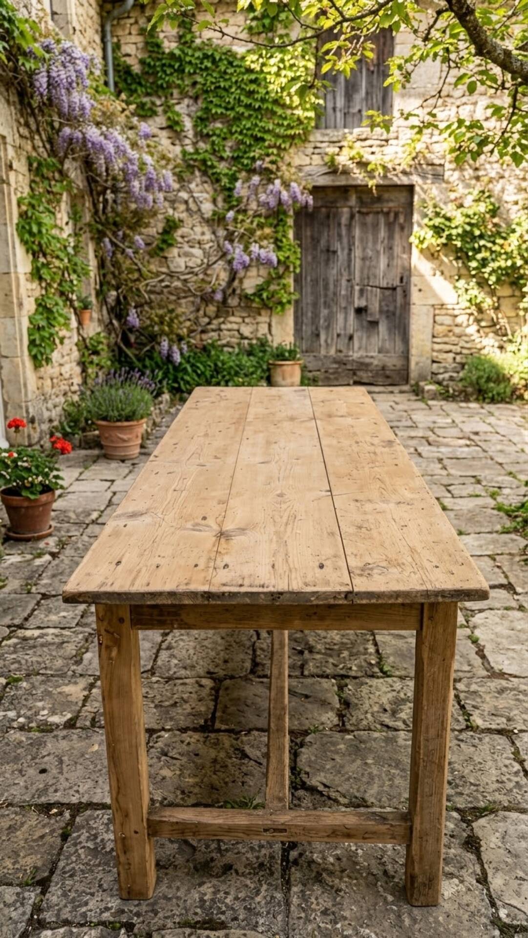 Table de ferme XIXe 