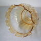 Old lampshade globe chandelier glass tulip slightly amber 19 cm