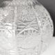 Vase boule en cristal taillé