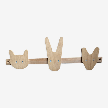 Wooden coat rack