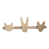 Wooden coat rack