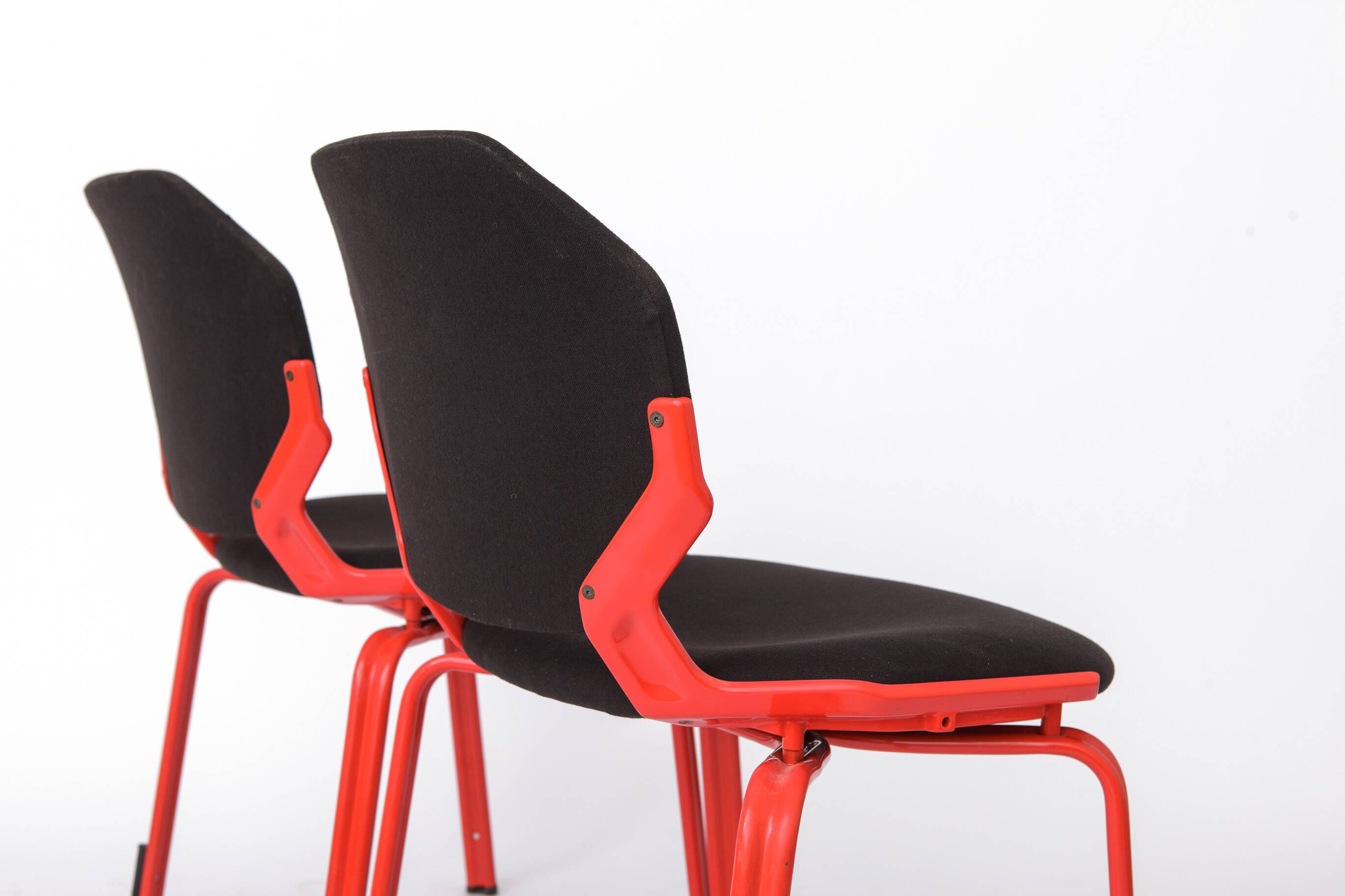 Space Age Chairs Set of 4, Fröscher Stacking Chairs, 1980s German Design