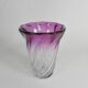 Heavy vase Val Saint Lambert, Torsade model, 1950s
