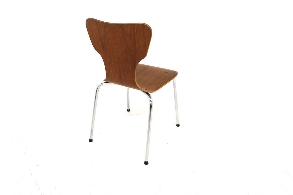 Set of 4 Scandinavian teak chairs, Sweden, 1980