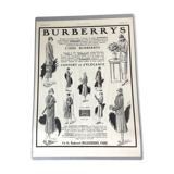 Vintage advertising to frame burberrys
