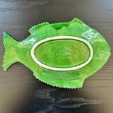 Plat poisson en barbotine verte