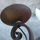 Pair of wrought iron wall lamps