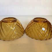 Two bowl cups pavilions Belgium Art Deco