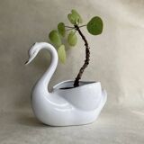 Vintage swan shaped planter